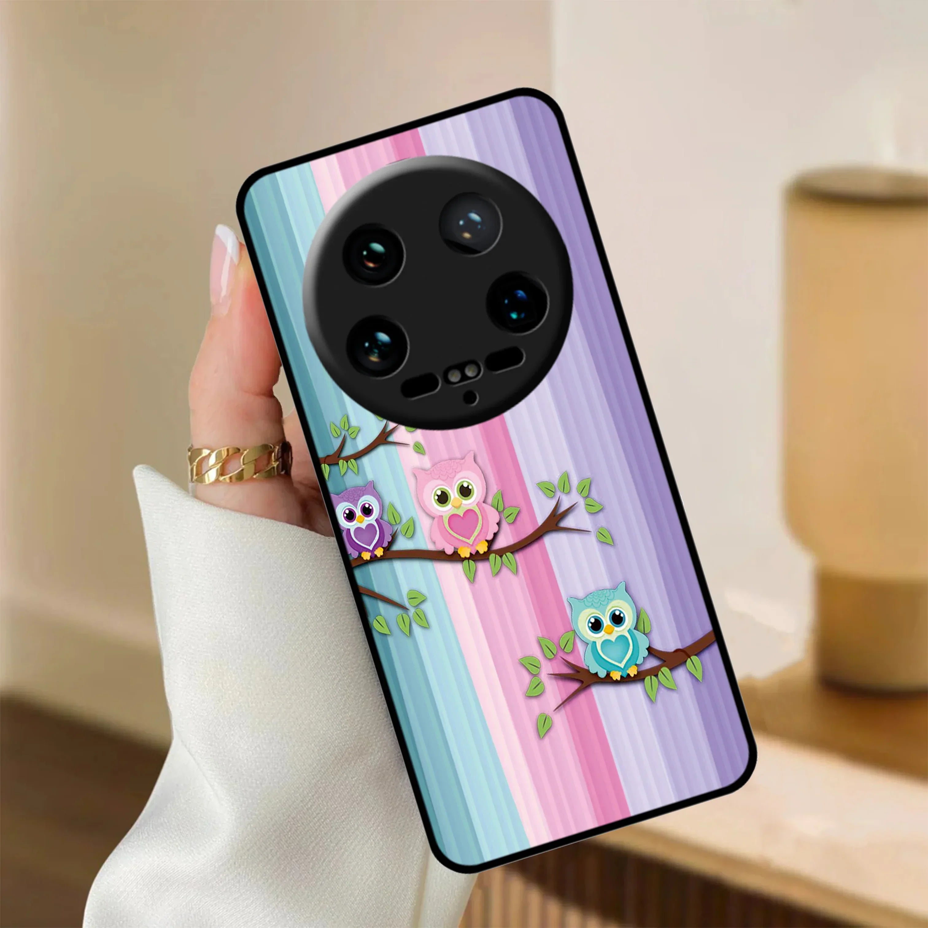 Owl Glossy Metal Case Cover For Redmi - ShopOnCliQ