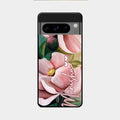 Paint Floral Poster Glass Case Cover For Google Pixel 8 Pro 5G