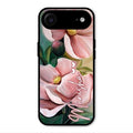 Paint Floral Poster Glass Case Cover For iPhone Air
