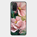 Paint Floral Poster Glass Case Cover For Iqoo 3 5G