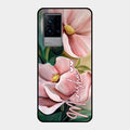 Paint Floral Poster Glass Case Cover For Iqoo 9 5G