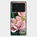 Paint Floral Poster Glass Case Cover For Iqoo 9 Pro 5G