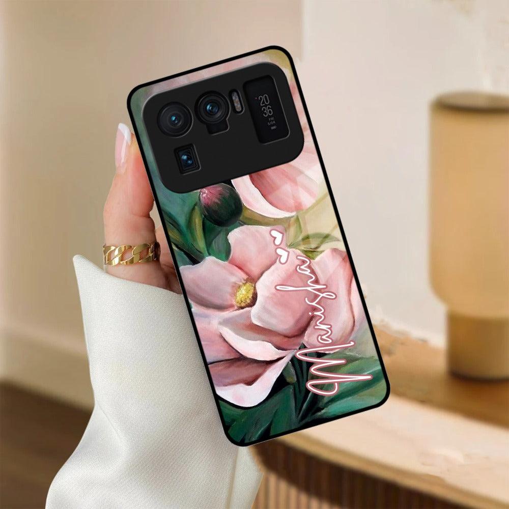 Paint Floral Poster Glass Case Cover For Redmi/Xiaomi - ShopOnCliQ