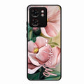 Paint Floral Poster Glass Case Cover For Motorola Edge 40