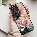Paint Floral Poster Glass Case Cover For Motorola - ShopOnCliQ