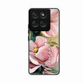 Paint Floral Poster Glass Case Cover For Motorola Edge 60 5G