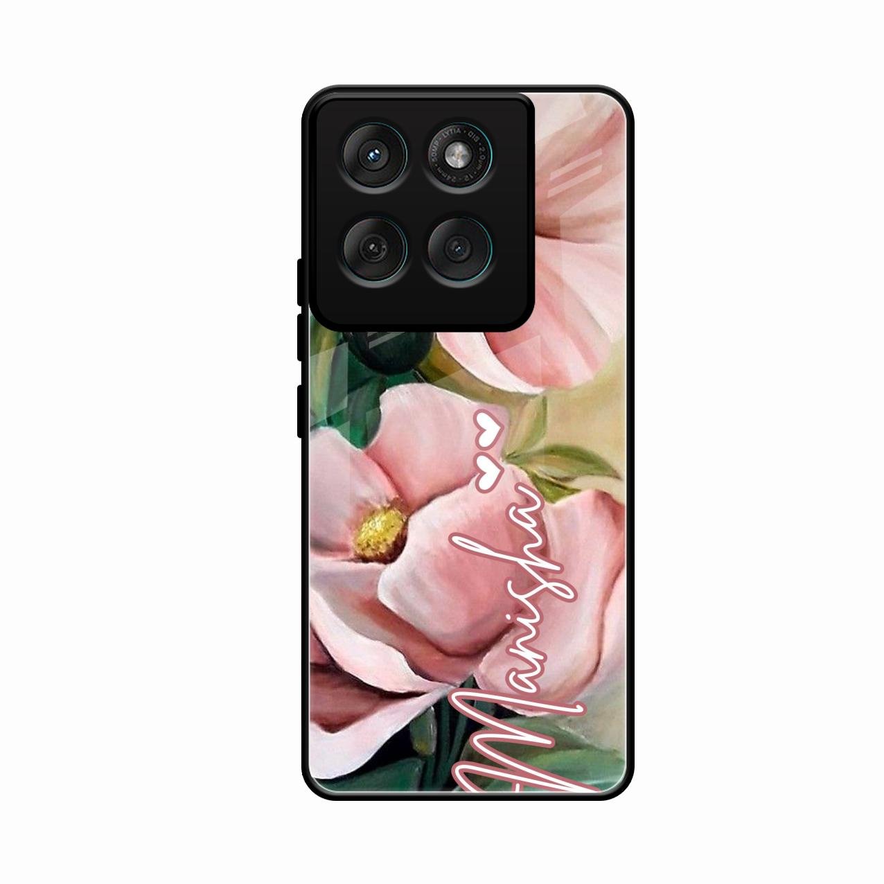 Paint Floral Poster Glass Case Cover For Motorola Edge 60 Stylus 5G