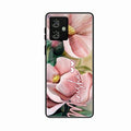 Paint Floral Poster Glass Case Cover For Motorola G64 5G