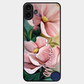 Paint Floral Poster Glass Case Cover For Nothing Cmf Phone 1