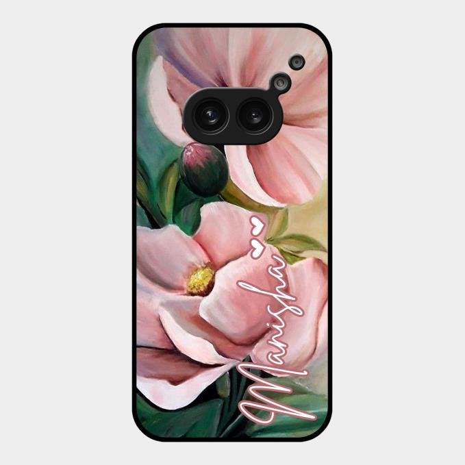 Paint Floral Poster Glass Case Cover For Nothing Phone 2A 5G