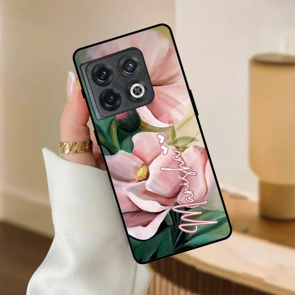 Paint Floral Poster Glass Case Cover For OnePlus - ShopOnCliQ