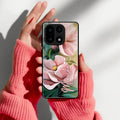 Paint Floral Poster Glass Case Cover For OnePlus 15 5G