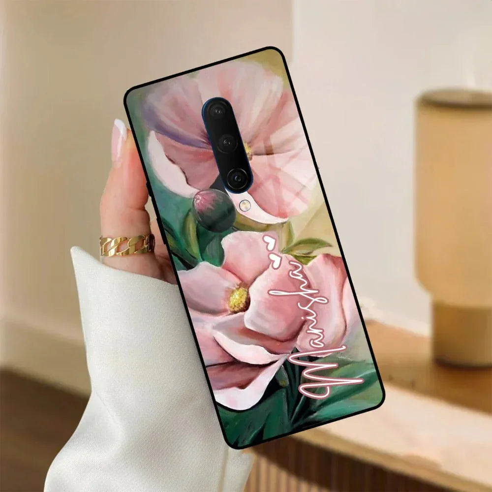 Paint Floral Poster Glass Case Cover For OnePlus - ShopOnCliQ