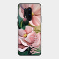 Paint Floral Poster Glass Case Cover For Oneplus 8 Pro