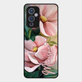Paint Floral Poster Glass Case Cover For Oneplus 9 5G