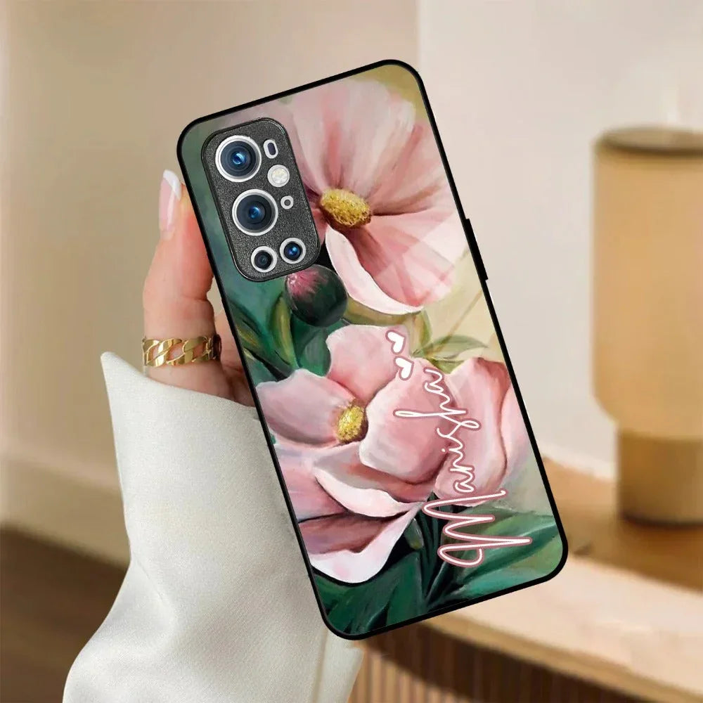 Paint Floral Poster Glass Case Cover For OnePlus - ShopOnCliQ