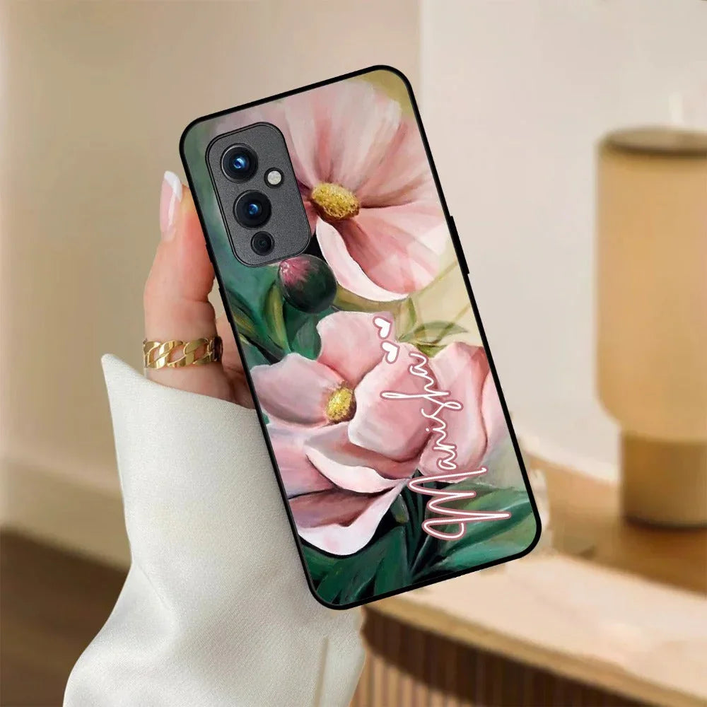 Paint Floral Poster Glass Case Cover For OnePlus - ShopOnCliQ