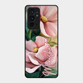 Paint Floral Poster Glass Case Cover For Oneplus 9Rt 5G