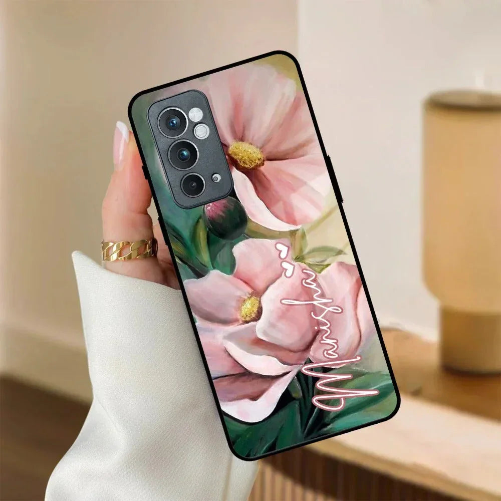 Paint Floral Poster Glass Case Cover For OnePlus - ShopOnCliQ