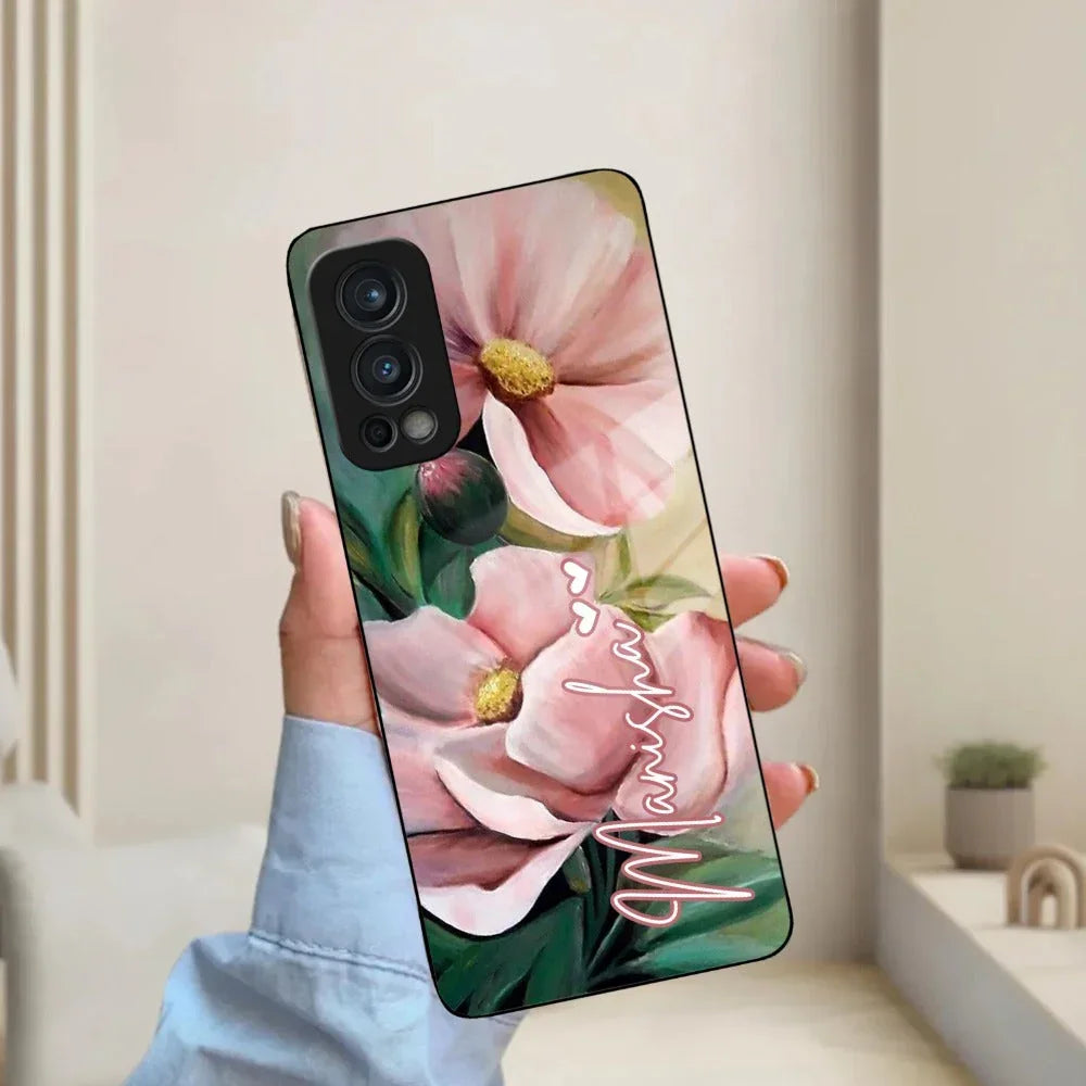Paint Floral Poster Glass Case Cover For OnePlus - ShopOnCliQ