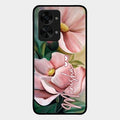Paint Floral Poster Glass Case Cover For Oneplus Nord 2T 5G