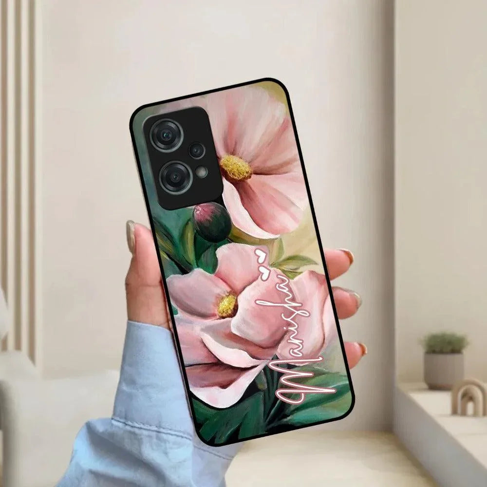 Paint Floral Poster Glass Case Cover For OnePlus - ShopOnCliQ