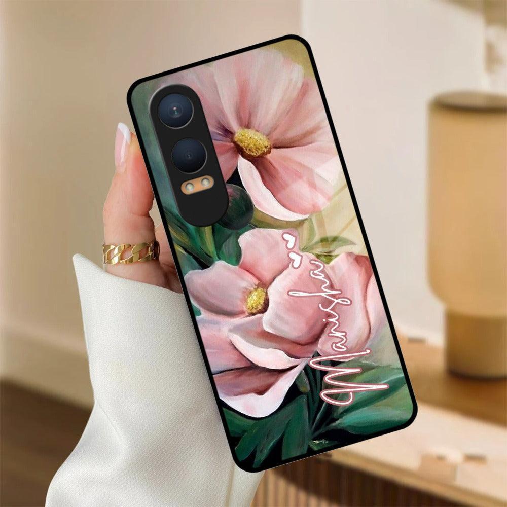 Paint Floral Poster Glass Case Cover For OnePlus - ShopOnCliQ