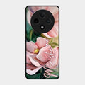 Paint Floral Poster Glass Case Cover For Oppo F27 Pro Plus 5G