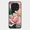 Paint Floral Poster Glass Case Cover For Oppo F29 5G
