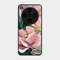 Paint Floral Poster Glass Case Cover For Oppo Find X8 Pro 5G