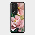 Paint Floral Poster Glass Case Cover For Oppo K12X 5G