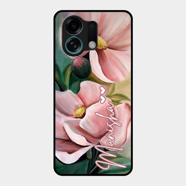 Paint Floral Poster Glass Case Cover For Oppo K13 Turbo 5G