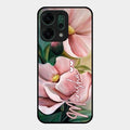 Paint Floral Poster Glass Case Cover For Oppo Reno 14 5G