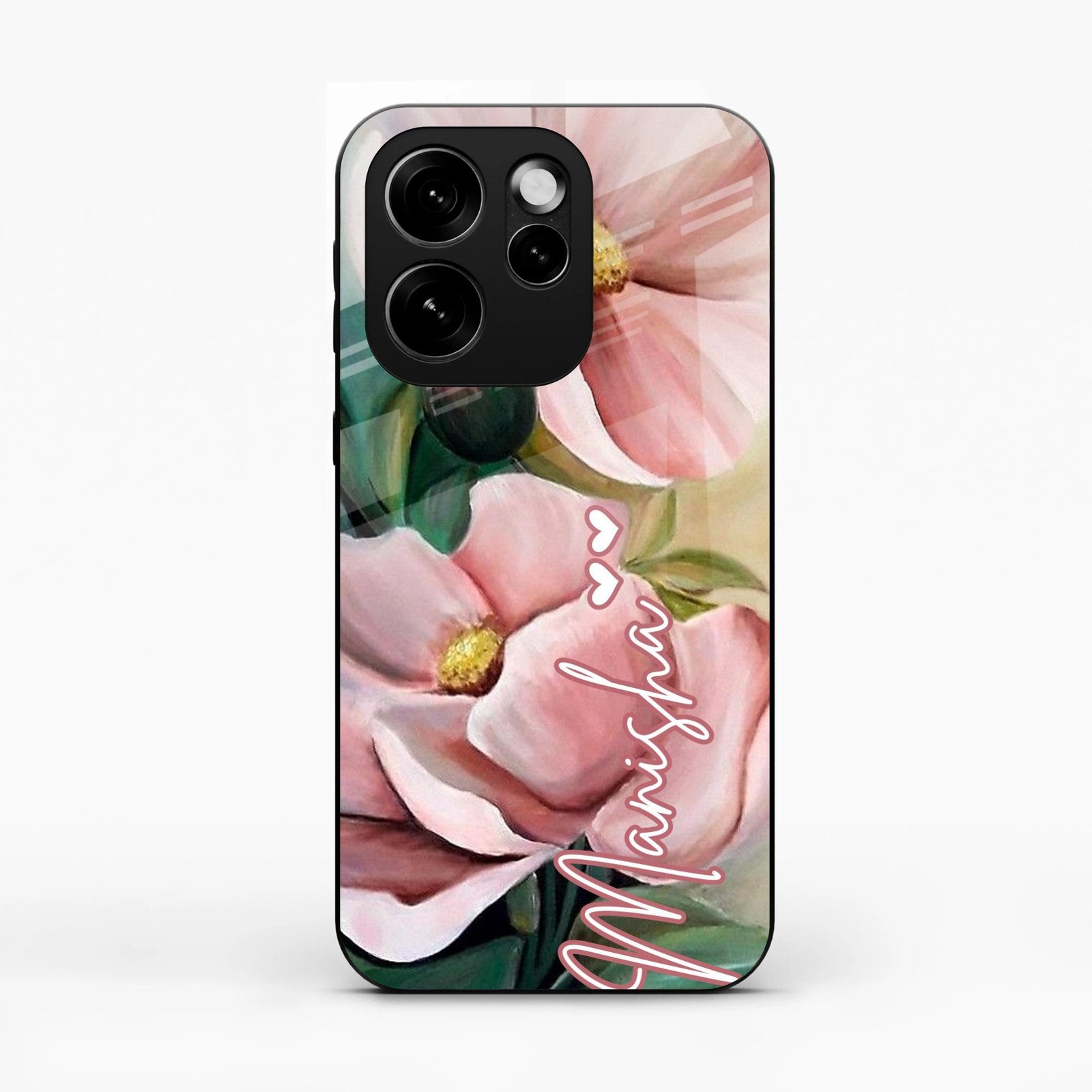 Paint Floral Poster Glass Case Cover For Oppo Reno 15 Pro Mini 5G