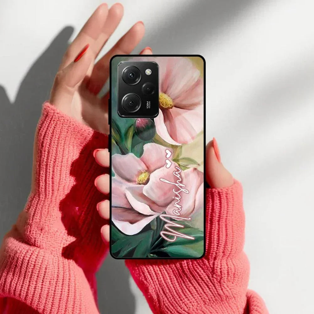 Paint Floral Poster Glass Case Cover For Poco - ShopOnCliQ