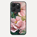 Paint Floral Poster Glass Case Cover For Realme 15T 5G