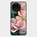 Paint Floral Poster Glass Case Cover For Realme C67 5G