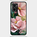Paint Floral Poster Glass Case Cover For Redmi 11 Prime 5G