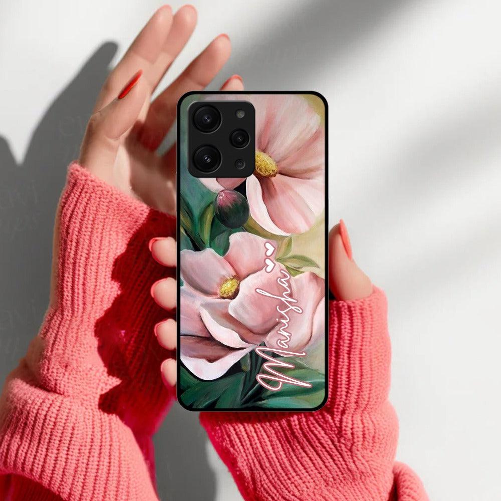 Paint Floral Poster Glass Case Cover For Redmi/Xiaomi - ShopOnCliQ