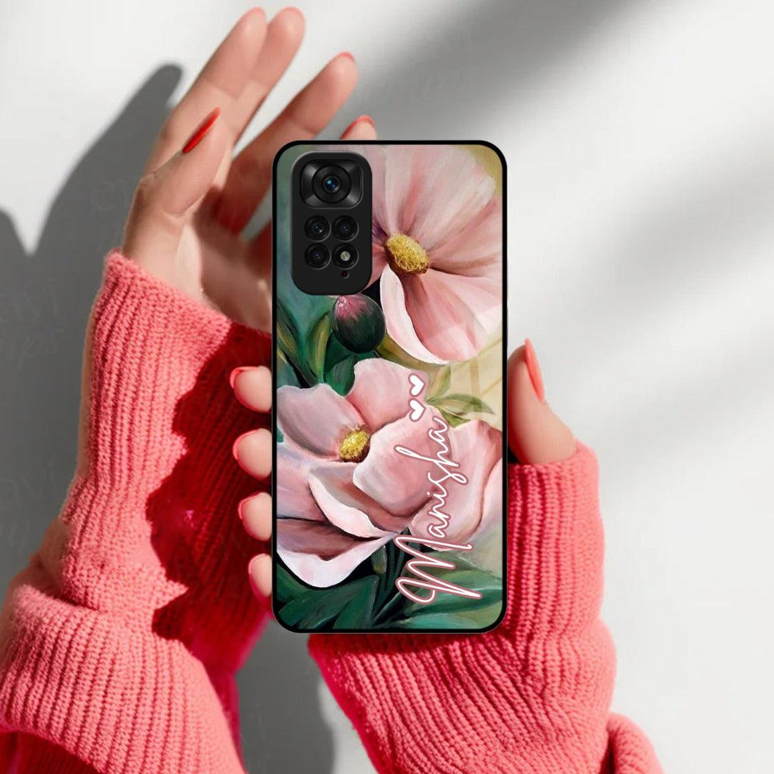 Paint Floral Poster Glass Case Cover For Redmi/Xiaomi - ShopOnCliQ