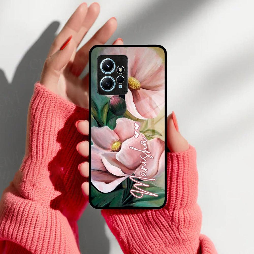 Paint Floral Poster Glass Case Cover For Redmi/Xiaomi - ShopOnCliQ