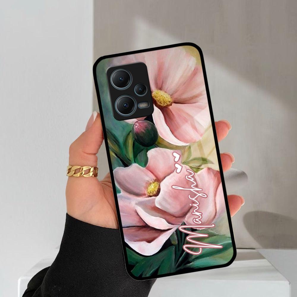 Paint Floral Poster Glass Case Cover For Redmi/Xiaomi - ShopOnCliQ