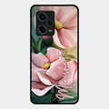 Paint Floral Poster Glass Case Cover For Redmi Note 12 Pro Plus 5G