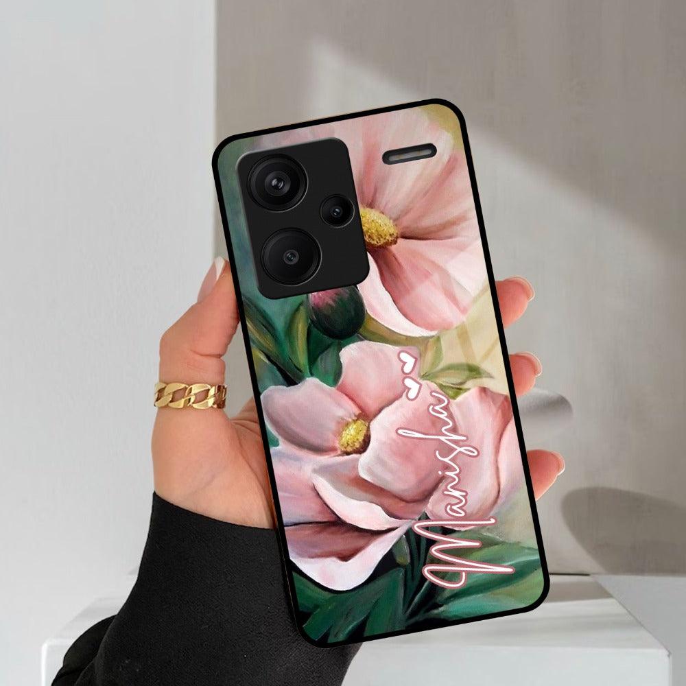 Paint Floral Poster Glass Case Cover For Redmi/Xiaomi - ShopOnCliQ