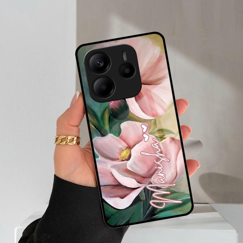 Paint Floral Poster Glass Case Cover For Redmi/Xiaomi - ShopOnCliQ