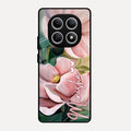 Paint Floral Poster Glass Case Cover For Redmi Note 15 5G