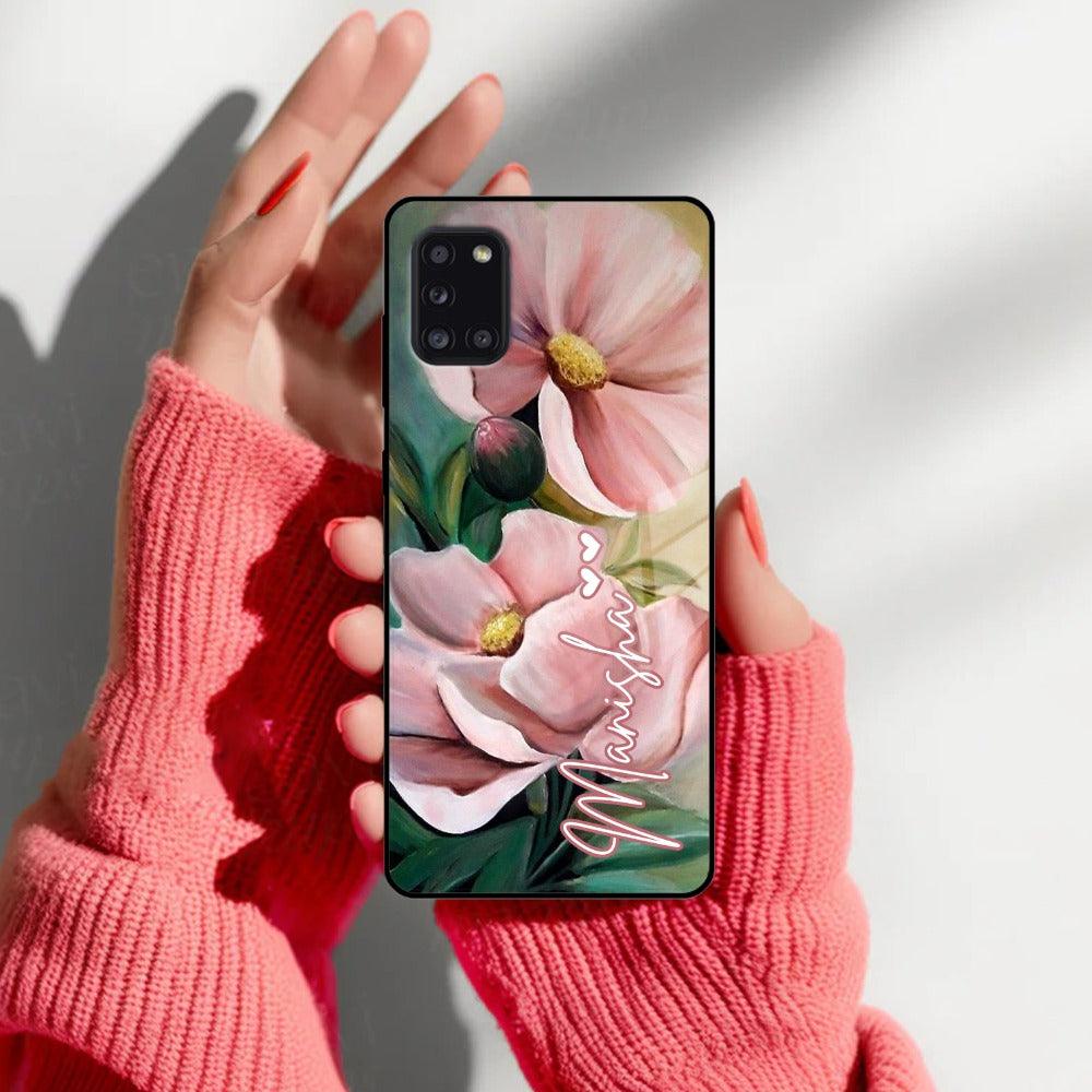 Paint Floral Poster Customize Glass Case Cover For Samsung - ShopOnCliQ
