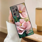 Paint Floral Poster Customize Glass Case Cover For Samsung - ShopOnCliQ