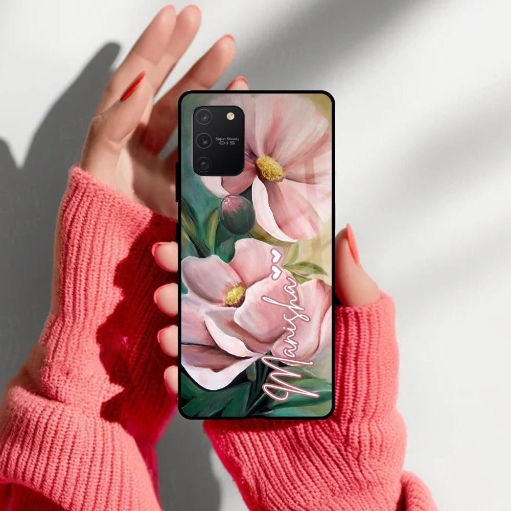 Paint Floral Poster Customize Glass Case Cover For Samsung - ShopOnCliQ