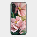 Paint Floral Poster Glass Case Cover For Samsung Galaxy F16 5G